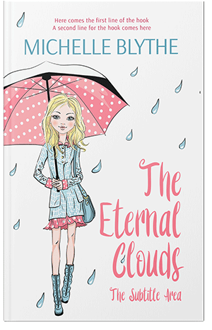 Premade Book Cover Rose Fog