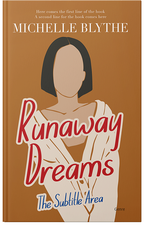 Front view of Premade Literary Fiction Book Cover - Copper