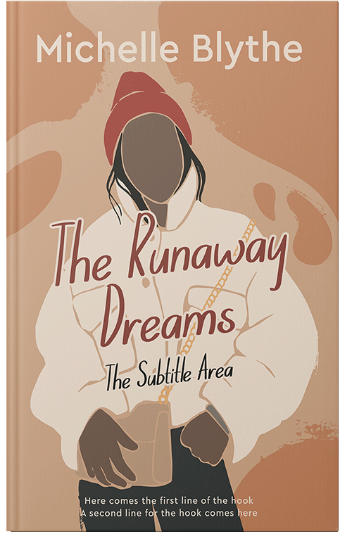 Front view of Premade Teen & Young Adult Book Cover - Antique Brass