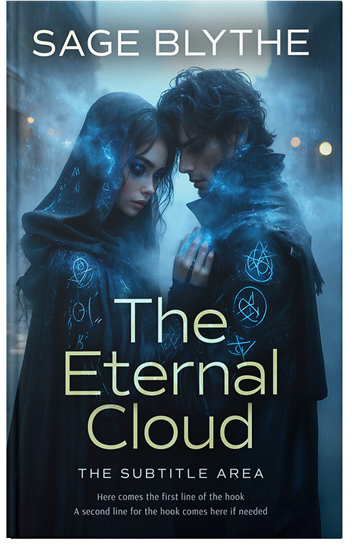 Front view of Premade Fantasy Book Cover - Black Pearl