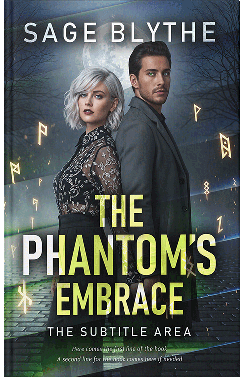 Front view of Premade Mystery & Thriller & Suspense Book Cover - Outer Space