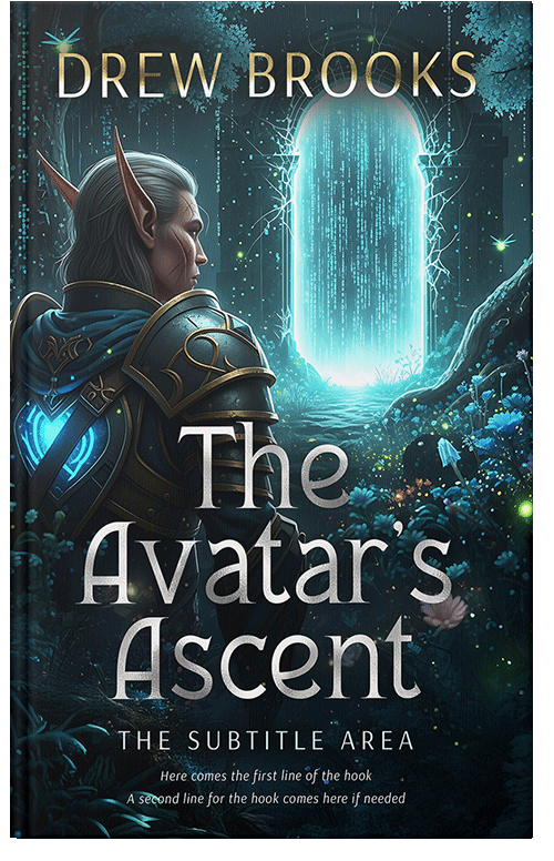 Front view of Premade LitRPG Book Cover - Aztec