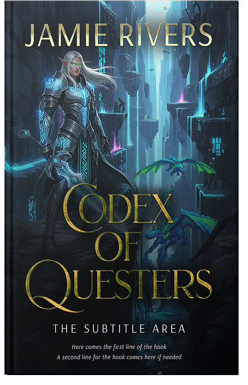 Front view of Premade LitRPG Book Cover - Aztec