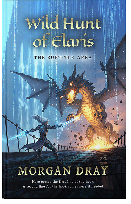 Front view of Premade LitRPG Book Cover - Ebony Clay