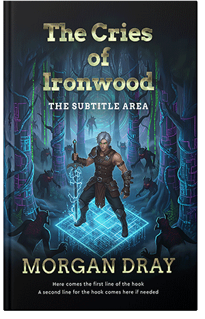 Pre Made Book Cover Ebony