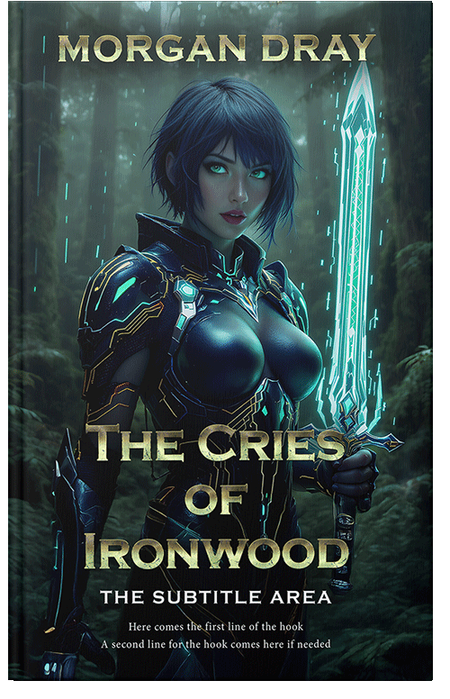 Front view of Premade LitRPG Book Cover - Aztec