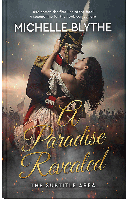 Front view of Premade Romance Book Cover - Masala