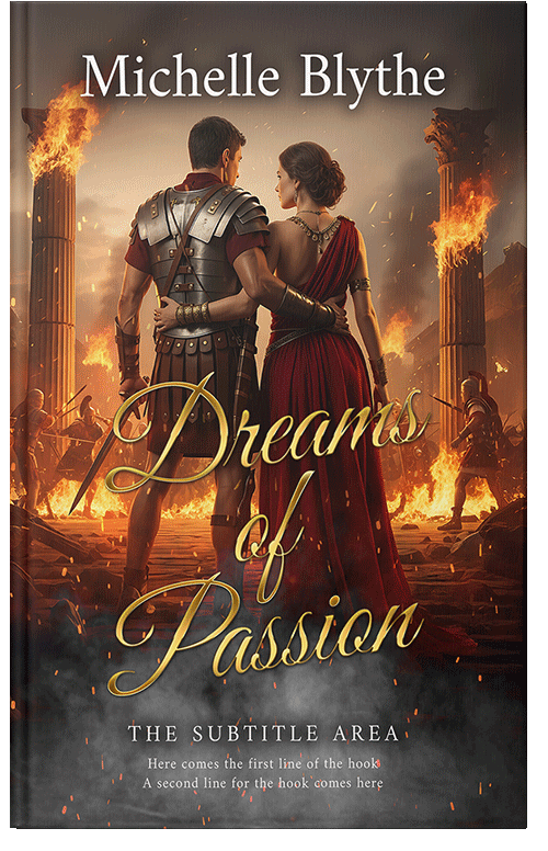 Front view of Premade Romance Book Cover - Saddle