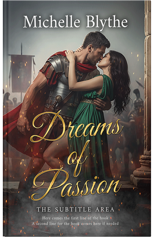 Front view of Premade Romance Book Cover - Merlin