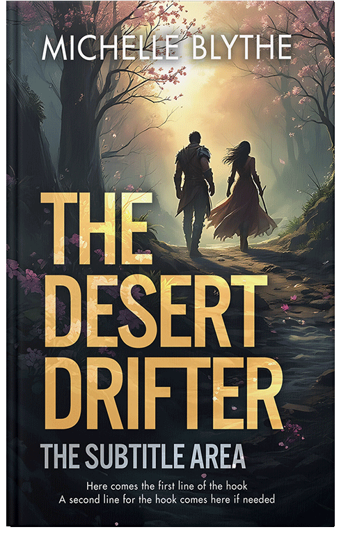 Front view of Premade Fantasy Book Cover - Shark