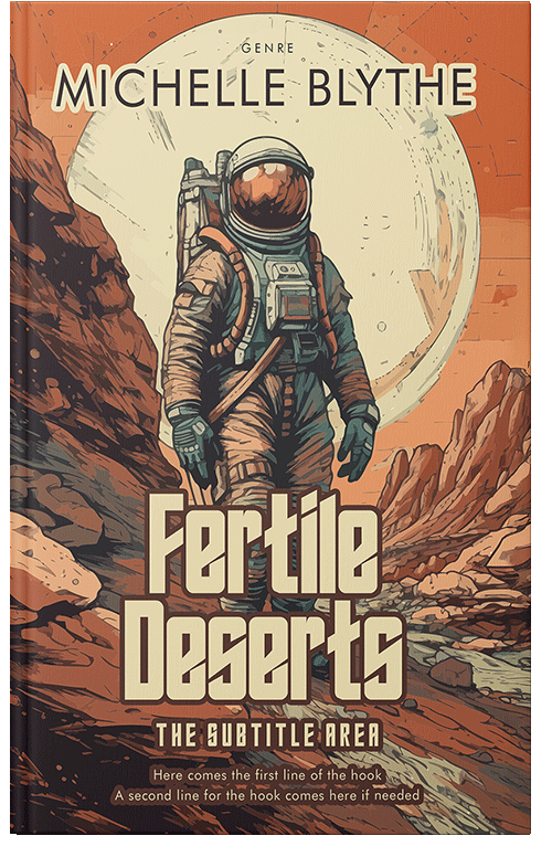 Front view of Premade Science Fiction Book Cover - Chamois