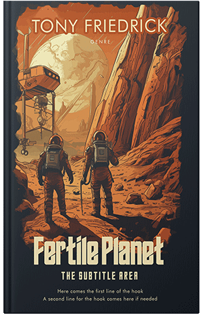 Pre Made Book Cover Copper