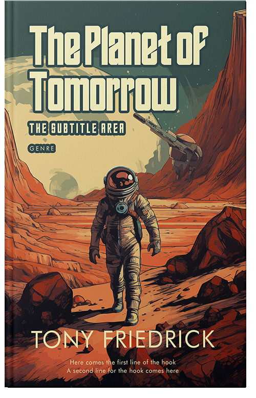 Front view of Premade Science Fiction Book Cover - Potters Clay