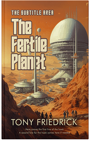 Pre Made Book Cover Brown Rust