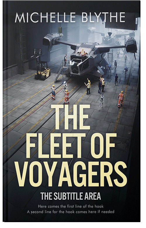 Front view of Premade Science Fiction Book Cover - Shark