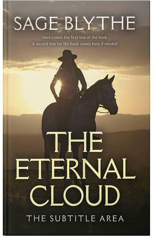Front view of Premade Western Book Cover - Lisbon Brown