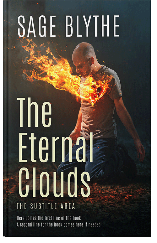 Front view of Premade Paranormal & Urban Book Cover - Gold Sand