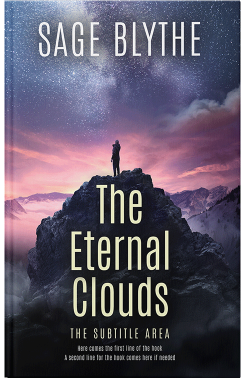 Front view of Premade Self-Improvement & Self-Help Book Cover - Ebony Clay