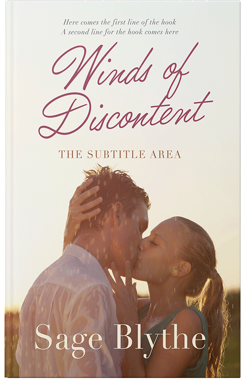 Front view of Premade Romance Book Cover - White Rock