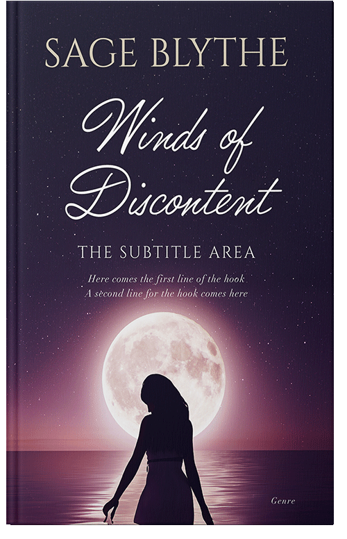 Front view of Premade Romance Book Cover - Clam Shell