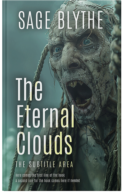 Front view of Premade Fantasy Book Cover - Outer Space