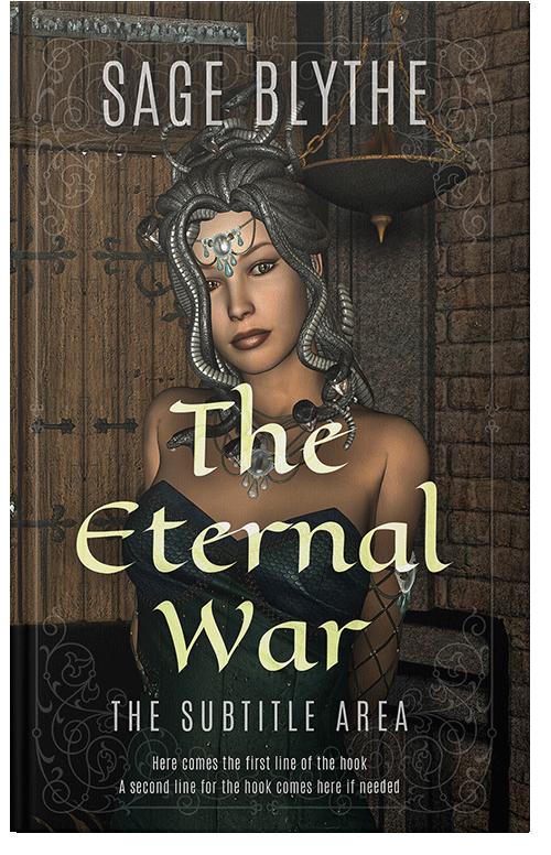 Front view of Premade Fantasy Book Cover - Zeus