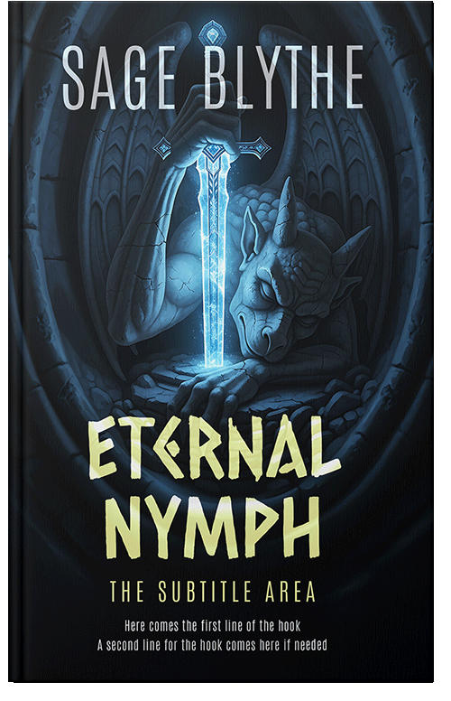 Front view of Premade Fantasy Book Cover - Ebony