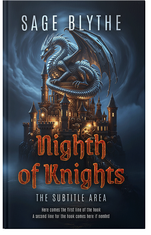 Front view of Premade Fantasy Book Cover - Ebony Clay