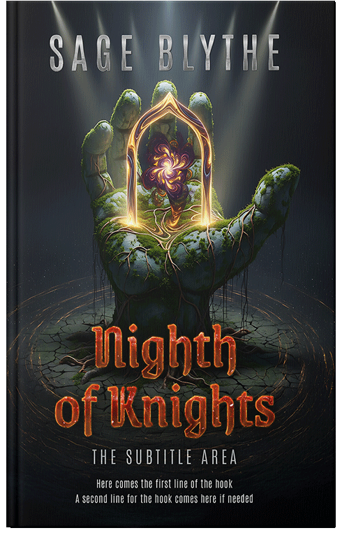 Front view of Premade Fantasy Book Cover - Woodsmoke