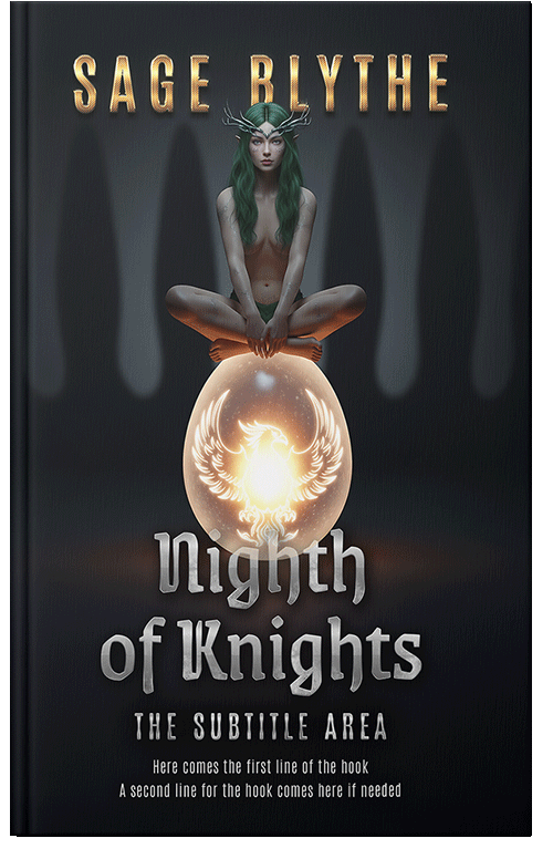 Front view of Premade Fantasy Book Cover - Woodsmoke