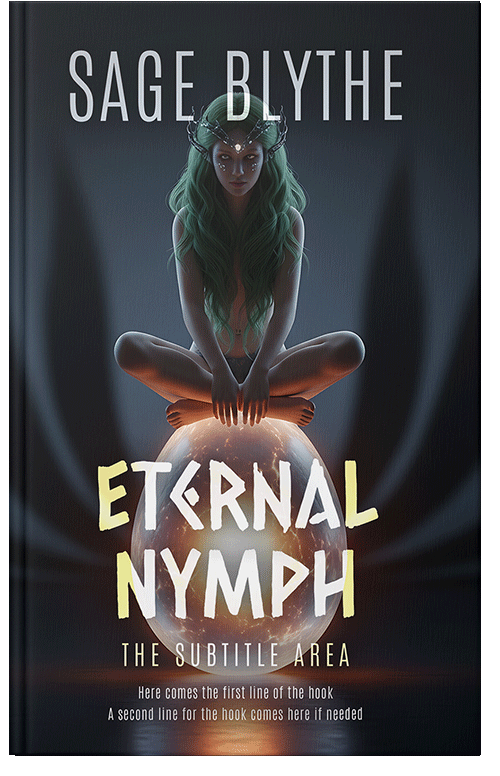 Front view of Premade Fantasy Book Cover - Shark