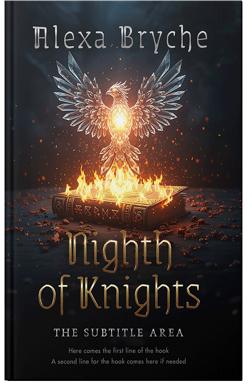 Front view of Premade Fantasy Book Cover - Whiskey