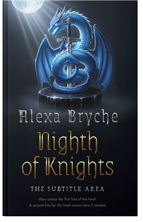 Front view of Premade Fantasy Book Cover - Ebony