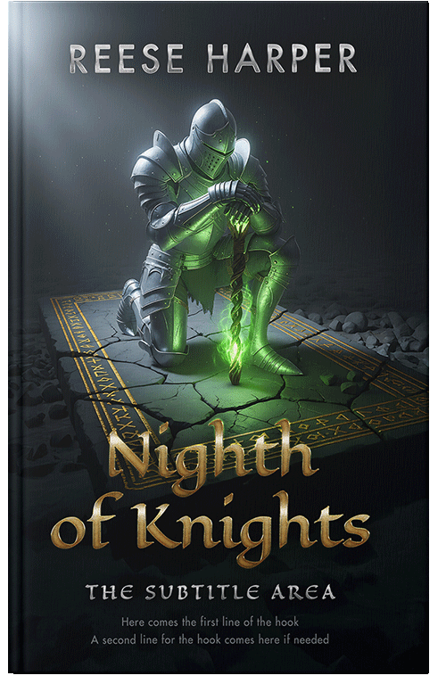 Front view of Premade Fantasy Book Cover - Woodsmoke