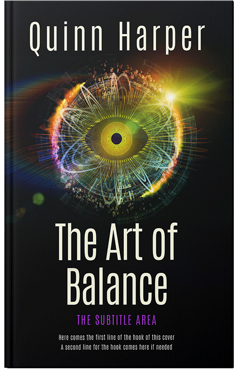 Front view of Premade Health & Mind & Body Book Cover - Straw