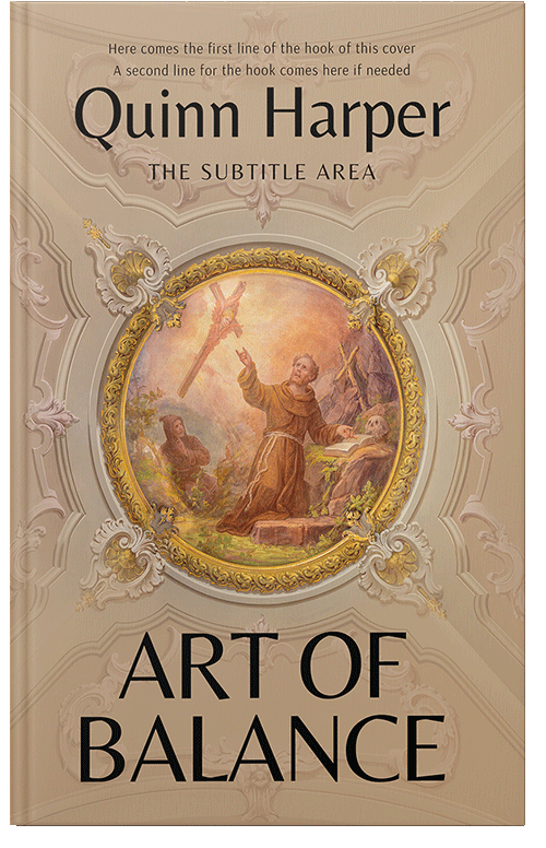 Front view of Premade Religion & Spirituality Book Cover - Indian Khaki