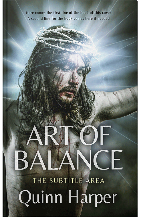 Front view of Premade Religion & Spirituality Book Cover - Heavy Metal