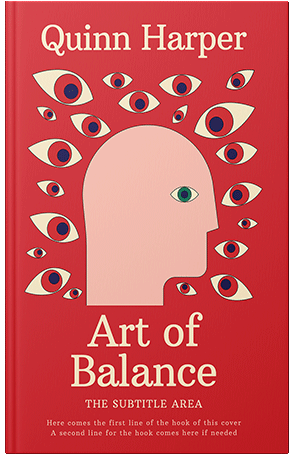 Premade Book Cover Alizarin Crimson