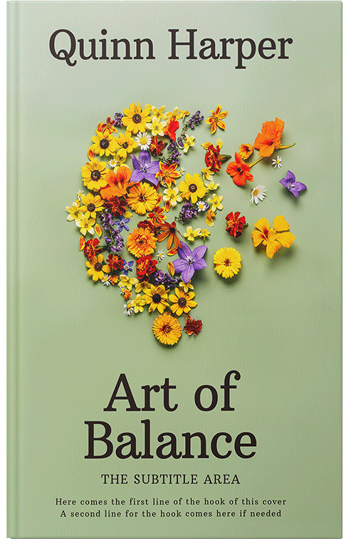 Front view of Premade Nature Book Cover - Coriander