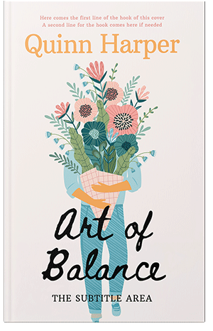 Premade Book Cover White Linen