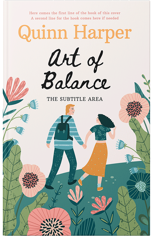 Front view of Premade Romance Book Cover - Dawn Pink