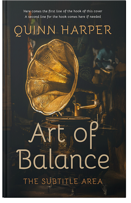 Front view of Premade Historical Book Cover - Heavy Metal