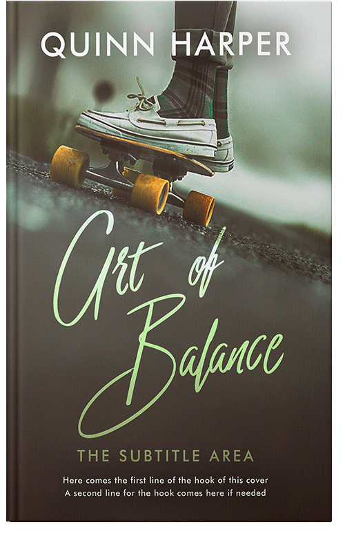 Front view of Taupe #35405 - Premade Teen & Young Adult Book Cover