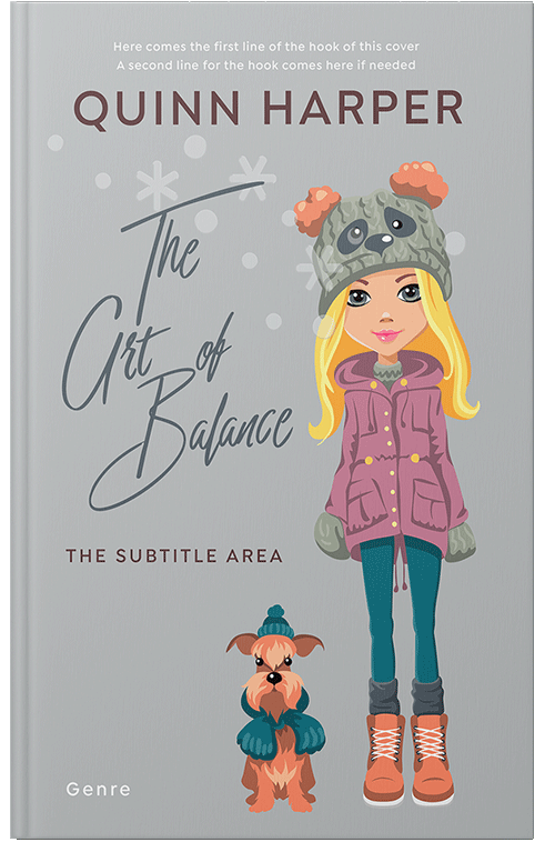 Front view of Premade Teen & Young Adult Book Cover - Gray Nickel