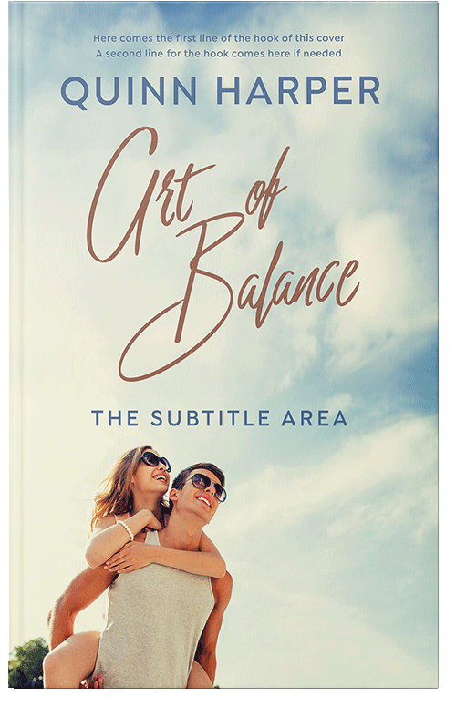 Front view of Premade Romance Book Cover - Periglacial Blue