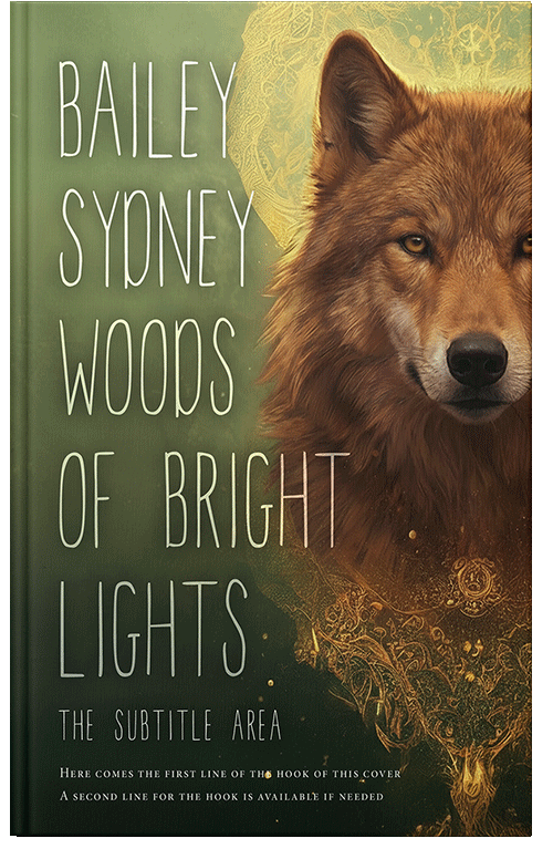 Front view of Premade Fantasy Book Cover - Lisbon Brown