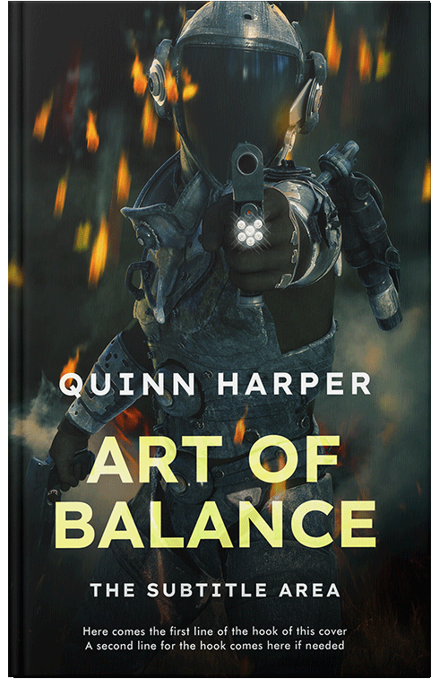 Front view of Premade Apocalyptica Book Cover - Woodsmoke