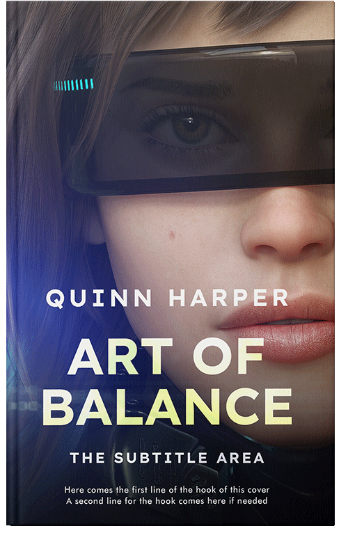 Front view of Premade Science Fiction Book Cover - Vanilla