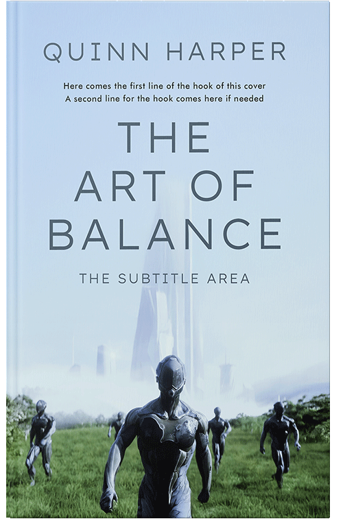 Front view of Premade Science Fiction Book Cover - Tropical Blue