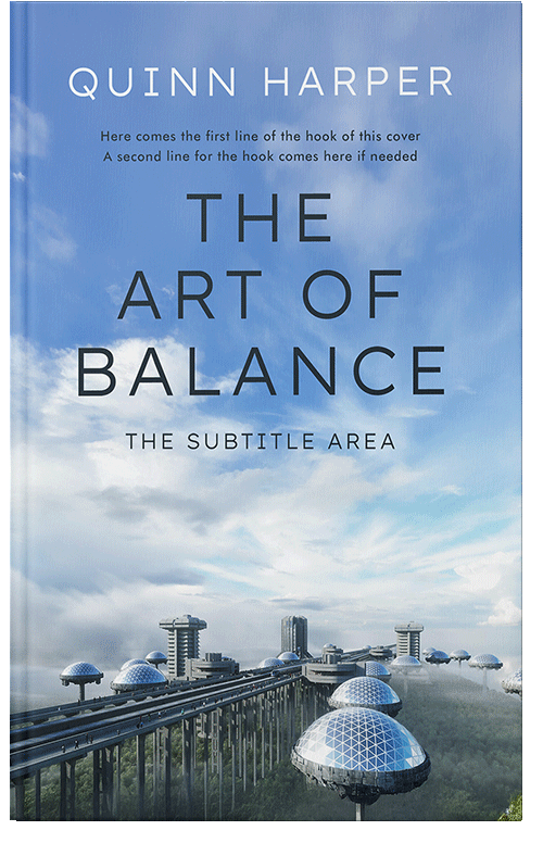 Front view of Premade Science Fiction Book Cover - Polo Blue